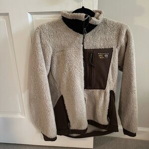 Mountain Hardwear Chocolate and Cream Fleece Jacket